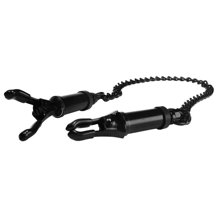 Master Series Anal Black Deluxe Adjustable Nipple Clamps