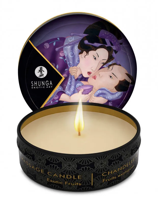 Mini Massage Candle Libido Exotic Fruits 1 Fl Oz Shunga Couples