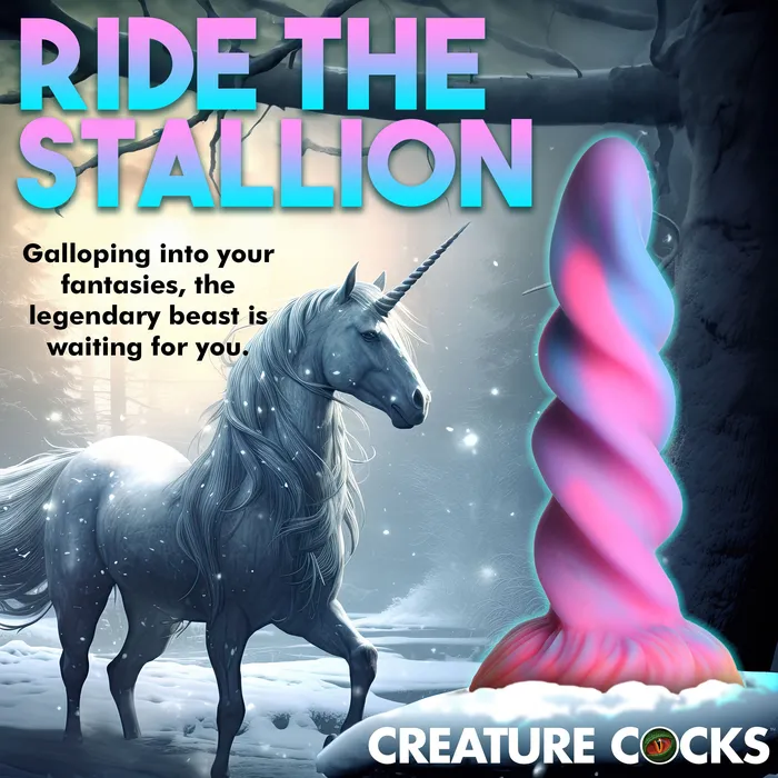 Moon Rider Glow-in-the-dark unicorn Dildo | Creature Cocks Dildos