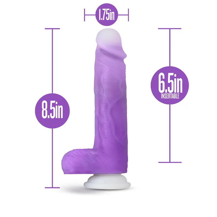 Neo Elite Encore 8 Inch Vibrating Dildo Purple Blush Anal