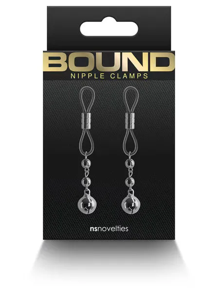 Nipple Clitoral Toys NS Novelties BOUND Nipple Clamp Pewter