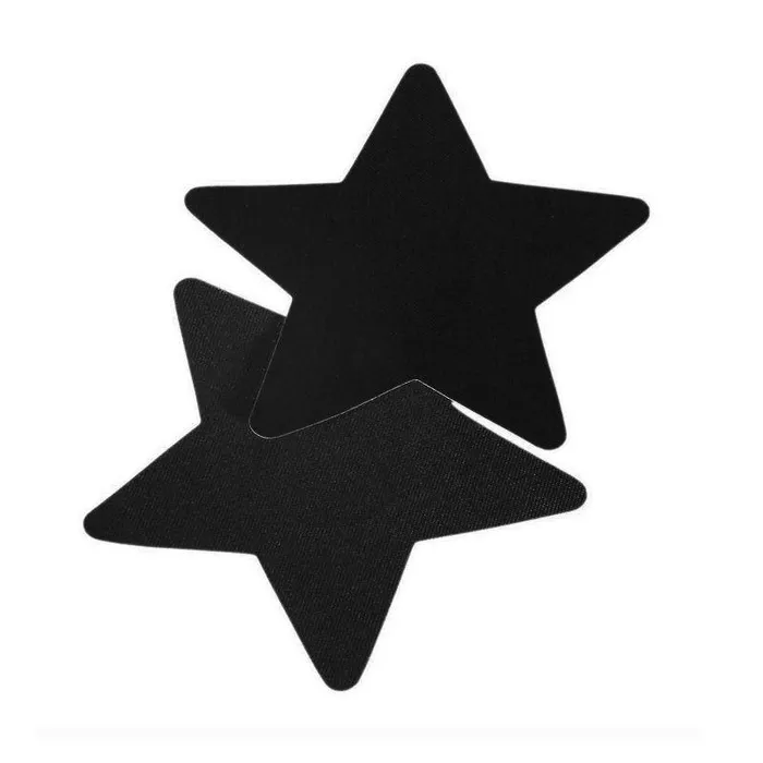 Perfectly Incorrect Anal Black Satin Star Pasties