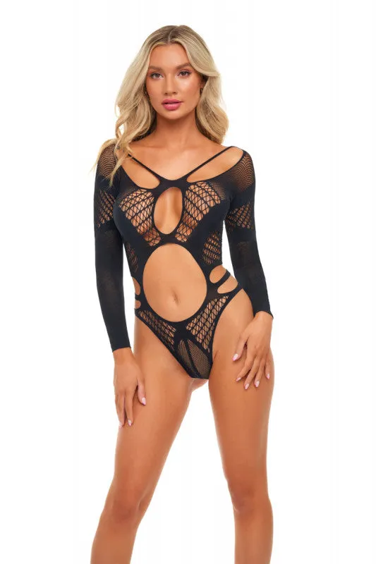 Pink Lipstick Bodystockings Playsuits On Chokehold Bodysuit One Size Black