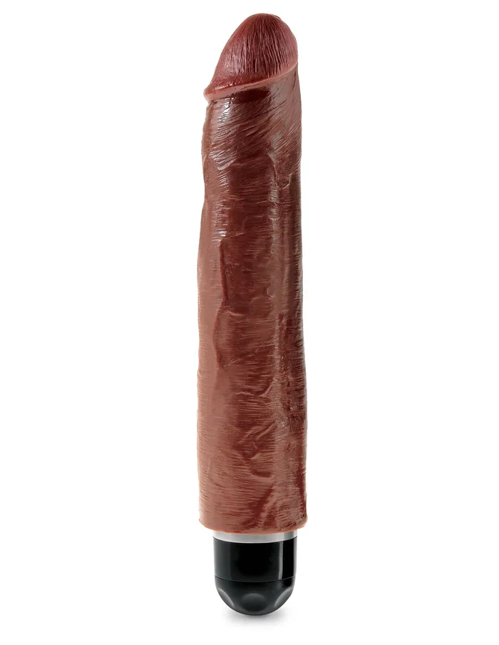 Pipedream Dildos King Cock 10 Vibrating Stiffy Brown