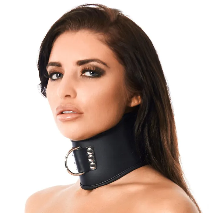 Rimba Restraints Leather Collar With Padlock