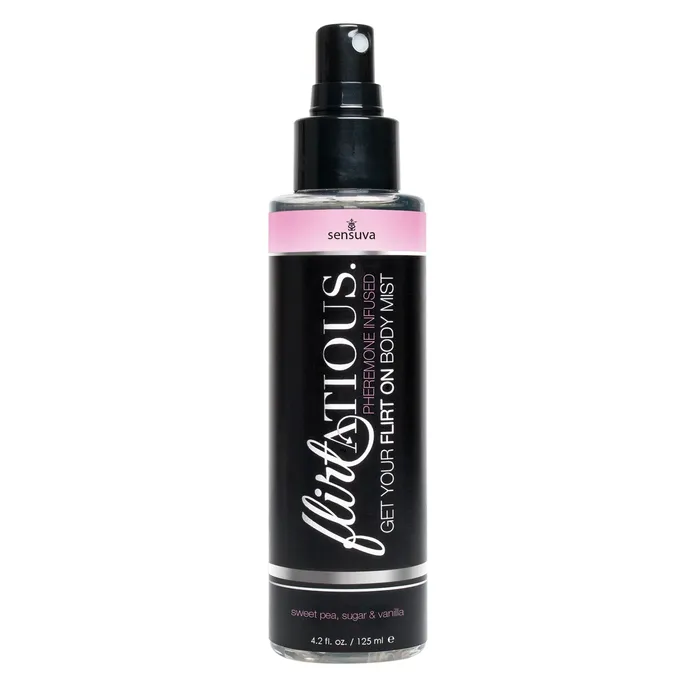 Sensuva Dildos Flirtatious Pheromone Infused Body Mist Vanilla Sugar Sweet Pea 42 floz 125 ml