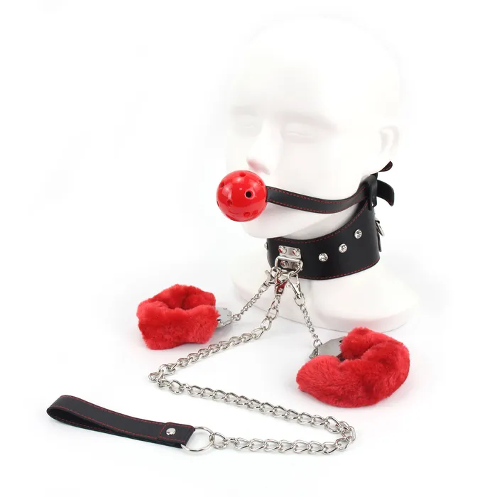 sexense Breathable Ballgag Bondage With Handcuff BDSM Couples