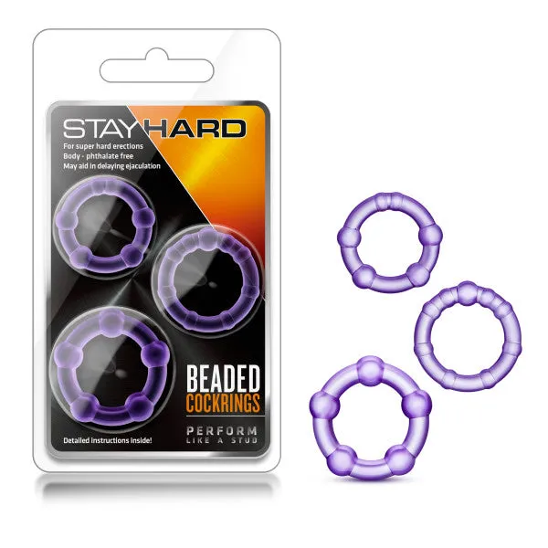 Stay Hard Beaded Cockrings Blush Novelties Anal