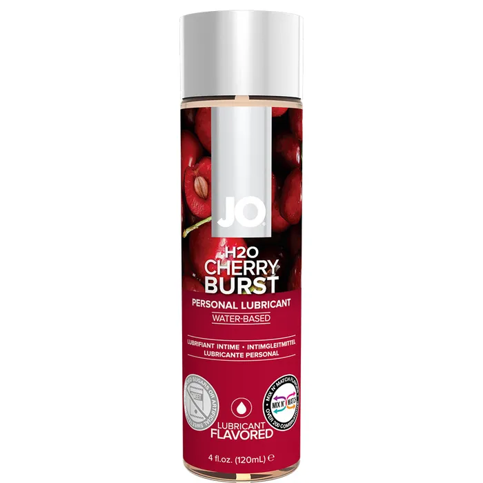 System JO H2O Flavored Cherry Burst Personal Lubricant Oral Sex Lube 120ml System Jo Sexual Health Wellbeing