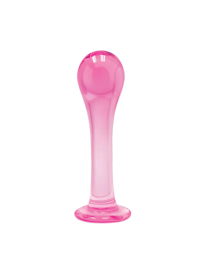 The 9s First Glass Droplet Anal Pussy Stimulator Pink Icon Brands Anal