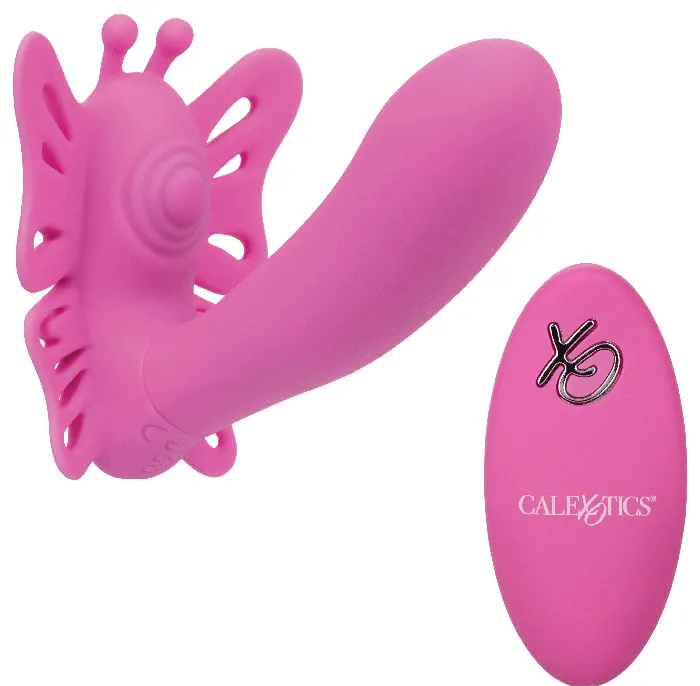 Venus Butterfly Silicone Remote Pulsating Venus G Pink CalExotics Anal