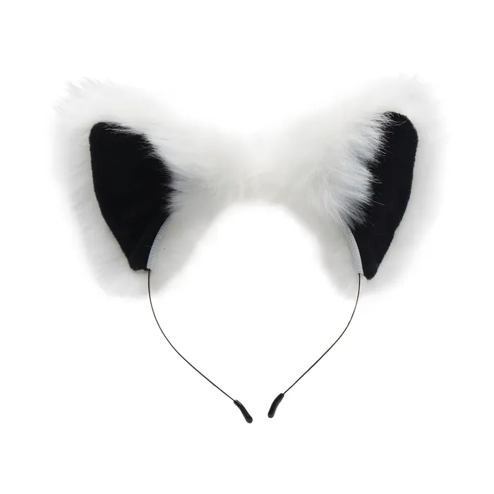 White Fox Tail Anal Plug and Ears Set | Tailz Anal