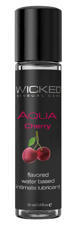 Wicked Sensual Care Lubricants Aqua Cherry WaterBased Lubricant 1 Oz