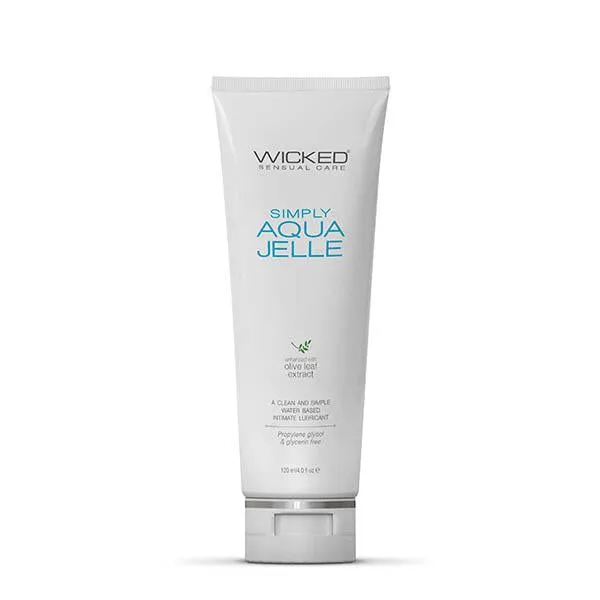 Wicked Simply Aqua Jelle Water Based Anal Lubricant 120 ml Wicked Lubricants