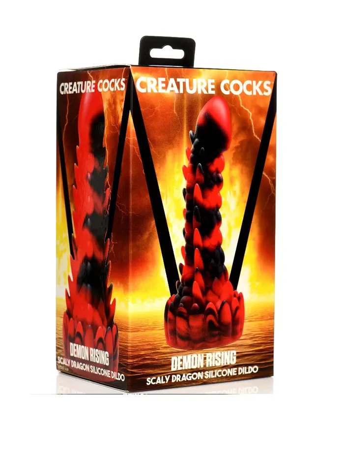 Xr Brands Creature Cocks Demon Rising Scaly Dragon Silicone Dildo Suction Cup Sex Toy | Dildos