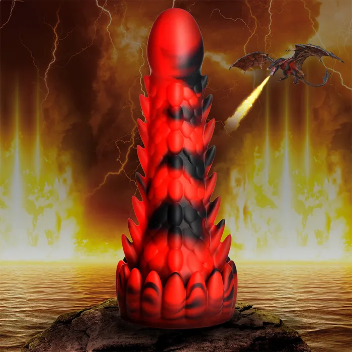 Xr Brands Creature Cocks Demon Rising Scaly Dragon Silicone Dildo Suction Cup Sex Toy | Dildos