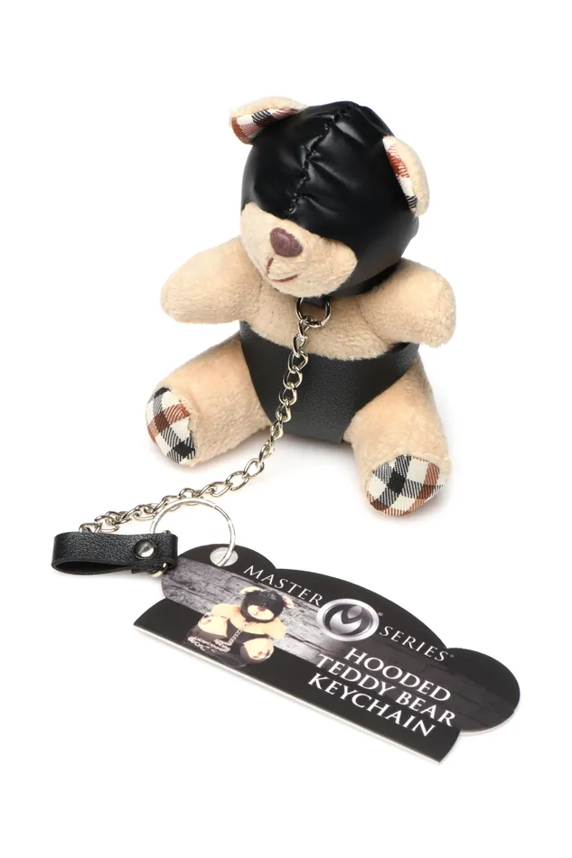 XR Brands Male Sex Toys Master Series Hooded Teddy Bear Keychain