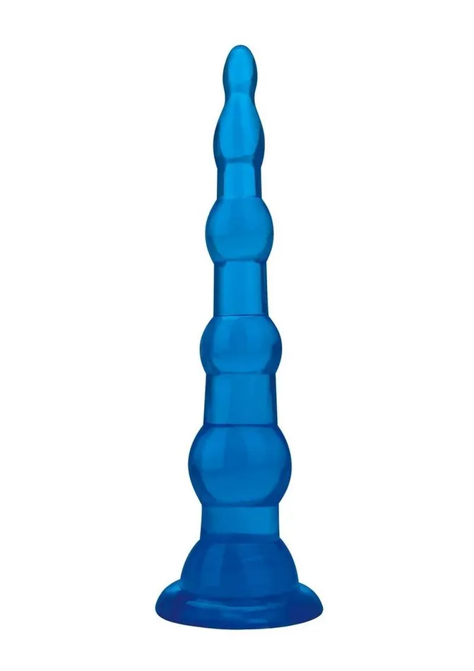 Anal Blue Line CandB Gear Blue Line Anal Beads with Suction Cup