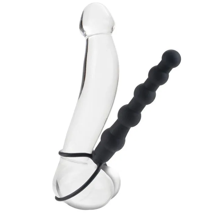 Anal California Exotic Love Rider Beaded Dual Black Penetrator