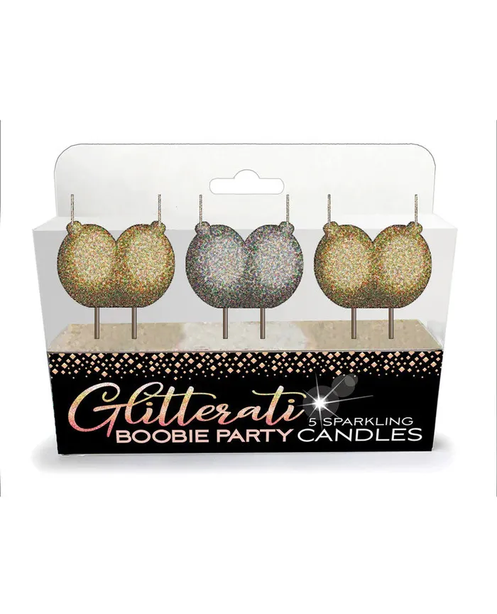 Anal Little Genie Glitterati Boobie Candle Set