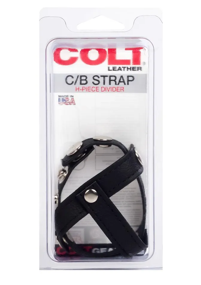 Couples | Colt Colt Leather C/B Strap H-Piece Divider Cock Ring