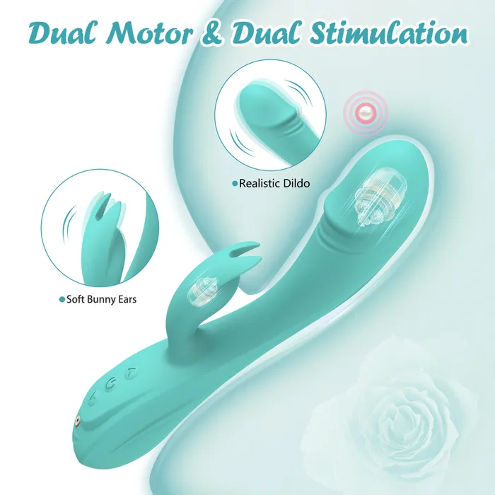 Dildo Vibrator 3in1 Sex Toys for Women,7*7 Vibrators Mode CKSOHOT 8.4'' Silicone Dildos, IPX7 Waterproof Sex Toy, Magnetic Charge Adult Sex Toys & Games Sex Toys for Couples Men Adult Toys | CKSOHOT Couples