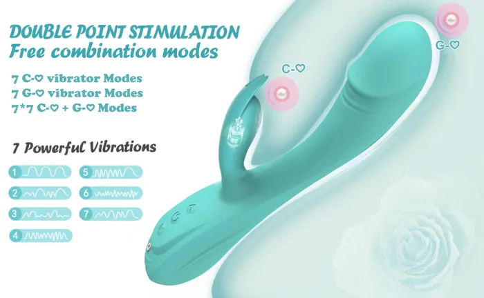 Dildo Vibrator 3in1 Sex Toys for Women,7*7 Vibrators Mode CKSOHOT 8.4'' Silicone Dildos, IPX7 Waterproof Sex Toy, Magnetic Charge Adult Sex Toys & Games Sex Toys for Couples Men Adult Toys | CKSOHOT Couples