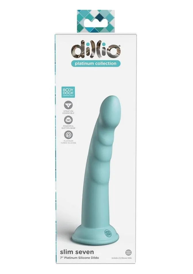 Dildos | Dillio Dillio Platinum Slim Seven Silicone Dildo