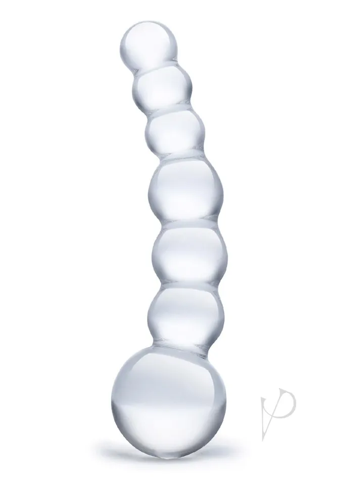 Dildos Glas Curved Beaded Glass Dildo Glas