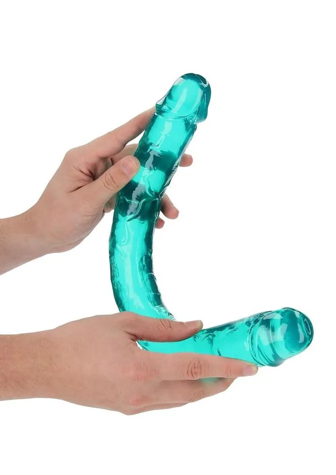 Dildos | Real Rock Realrock Crystal Clear Double Dong