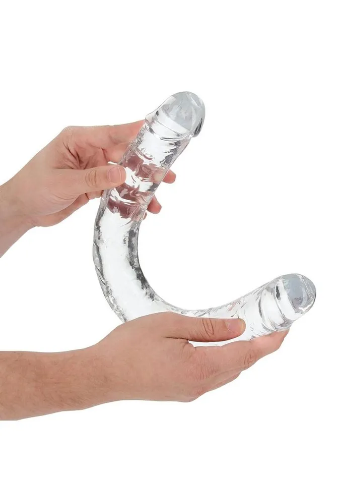 Dildos | Real Rock Realrock Crystal Clear Double Dong