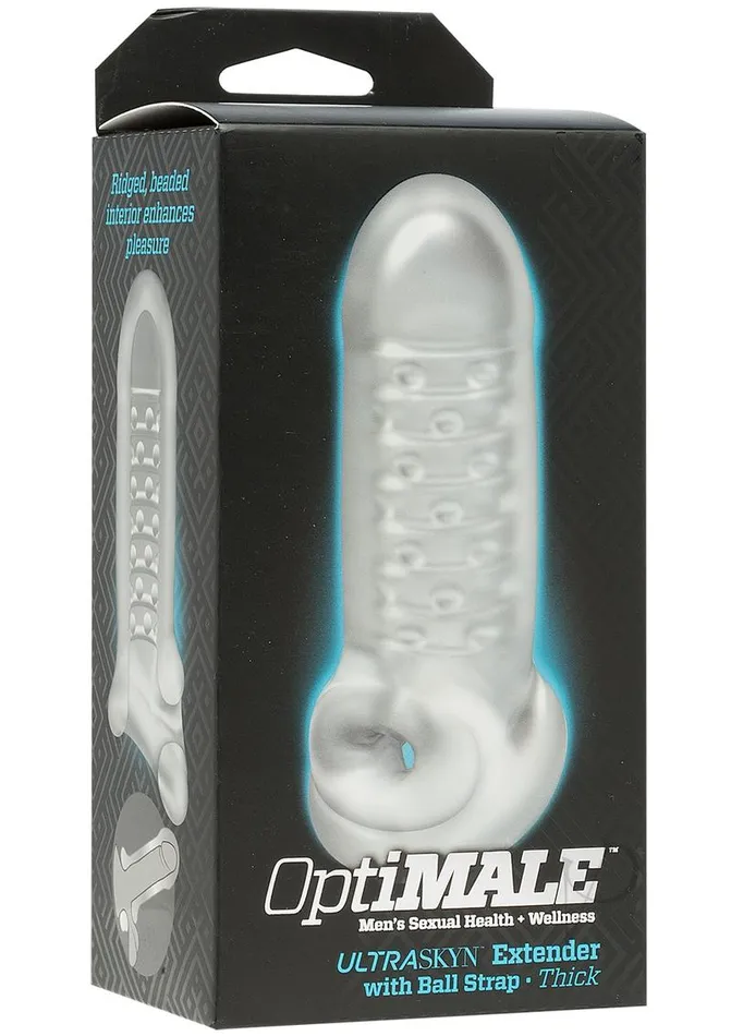 Doc Johnson Enterprises Optimale Ultraskyn Extender Thick Clear Dildos