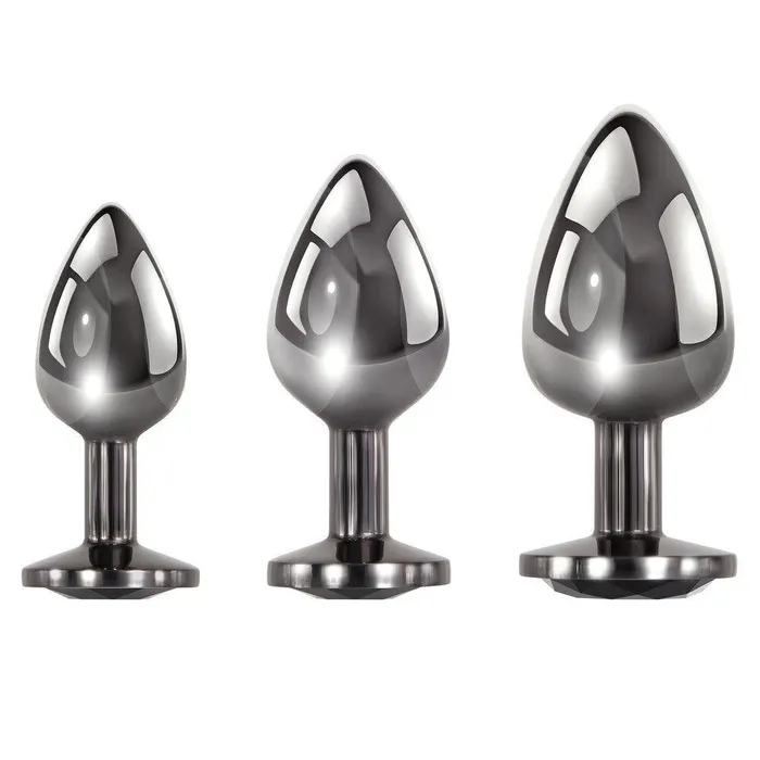 Evolved Sex Toys Anal Evolved Black Gem Anal Plug Set