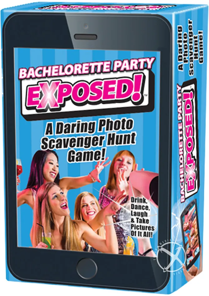 Games Bachelorette Party Exposed A Daring Photo Scavenger Hunt Game Adult Party and Games