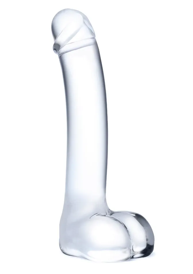 Glas Realistic Curved Glass GSpot Dildo Glas Dildos