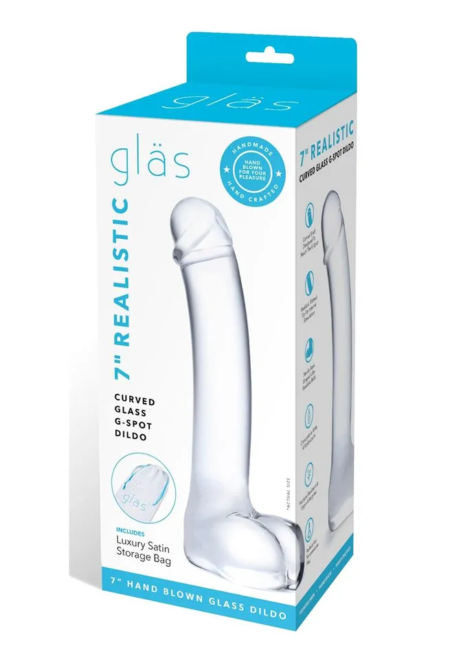 Glas Realistic Curved Glass G-Spot Dildo | Glas Dildos