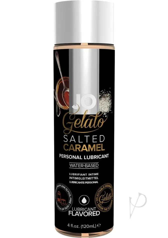 JO Gelato Water Based Flavored Lubricant Salted Caramel | System JO Lubricants