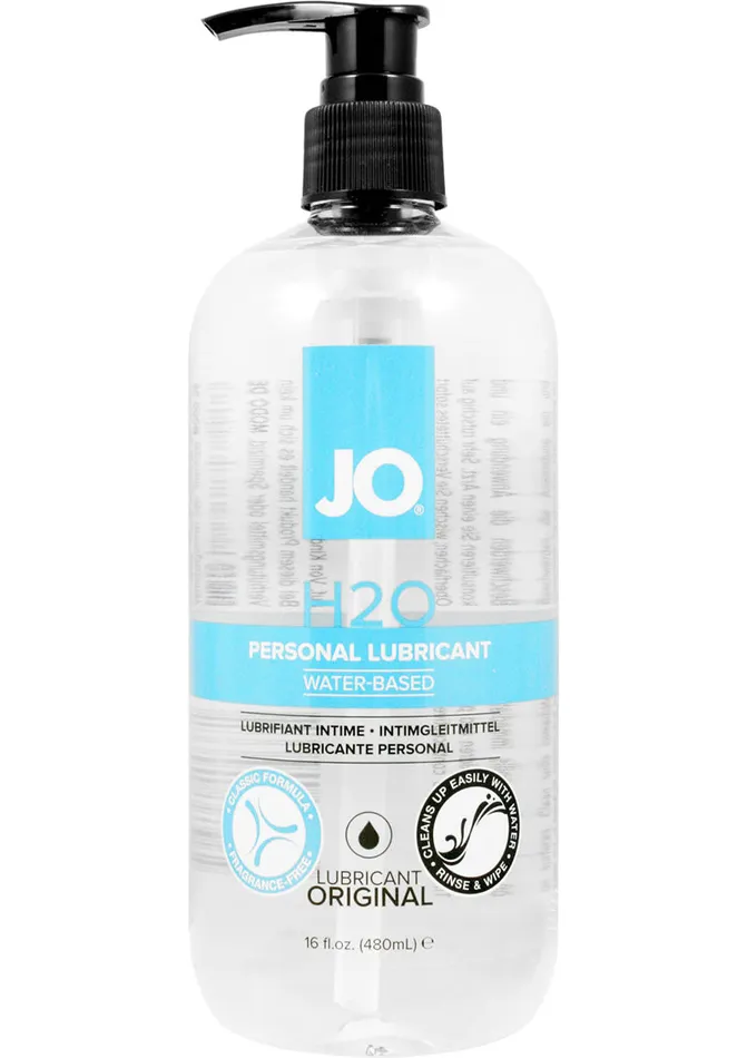 Jo H2O Lube Original 16Oz System Jo Male Sex Toys