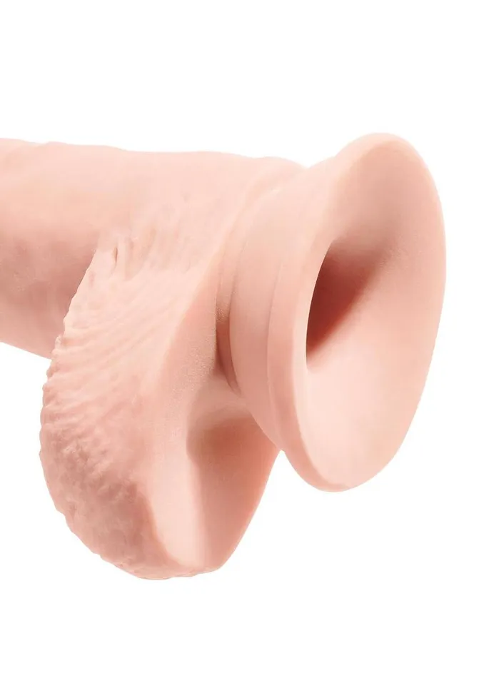 King Cock Dildos | King Cock Plus Triple Density Fat Dildo with Balls