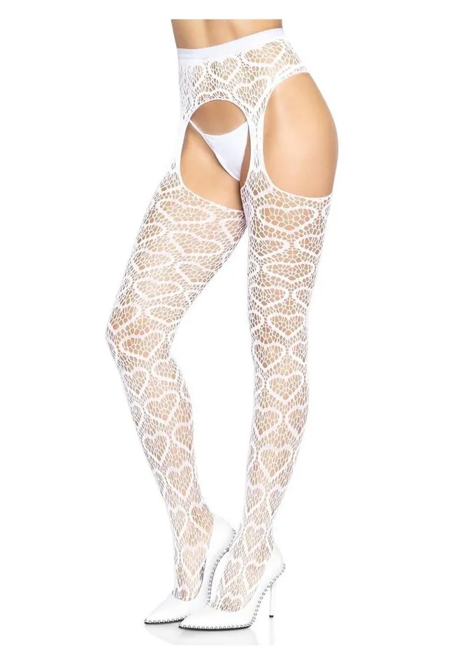 Leg Avenue Heart Net Suspender Hose | Leg Avenue Anal