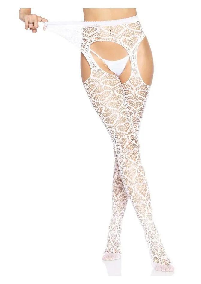 Leg Avenue Heart Net Suspender Hose | Leg Avenue Anal