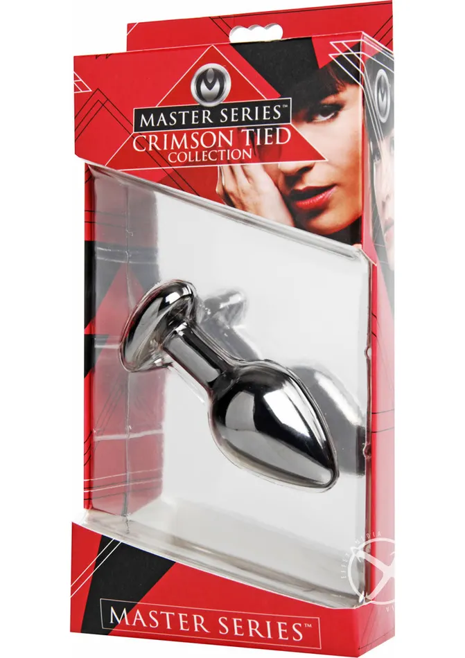 Male Sex Toys | Master Series - Crimson Tied Master Series - Crimson Tied Scarlet Heart Jewel Anal Plug