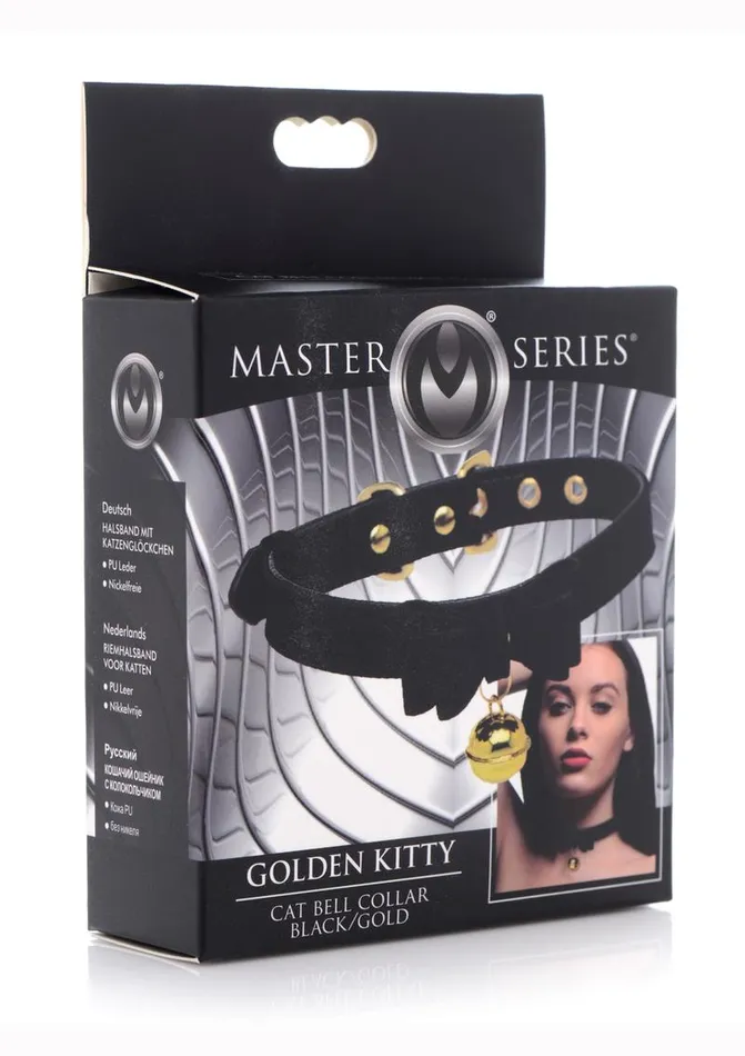 Male Sex Toys | Master Series Master Series Golden Kitty Cat Bell Collar