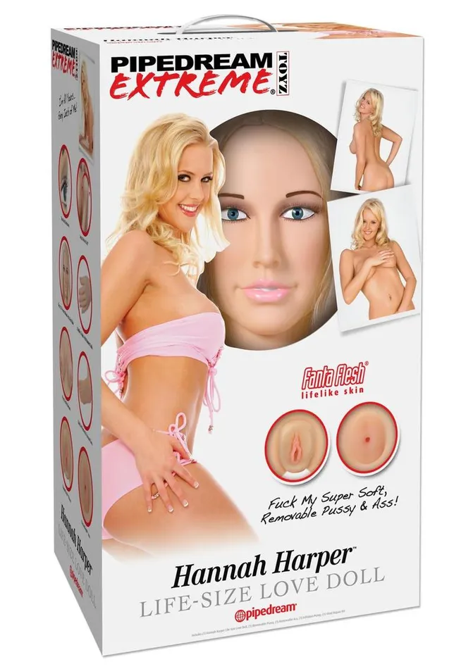 Male Sex Toys | Pipedream Extreme Toyz Pipedream Extreme Dollz Hannah Harper Life-Size Love Doll