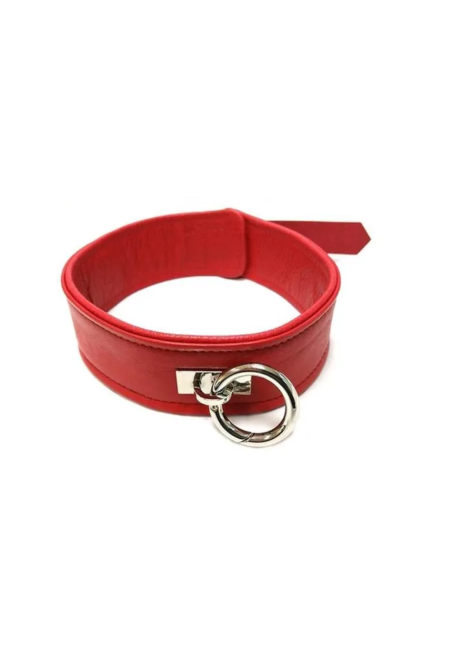 Male Sex Toys | Rouge Rouge Plain Leather Adjustable Collar 1 Ring