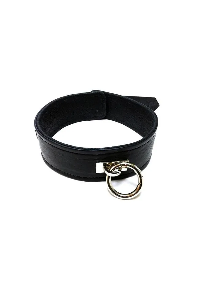 Male Sex Toys | Rouge Rouge Plain Leather Adjustable Collar 1 Ring