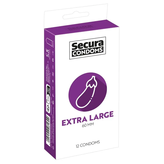 Male Sex Toys Secura Kondome Secura Condoms 12 Pack Extra Large