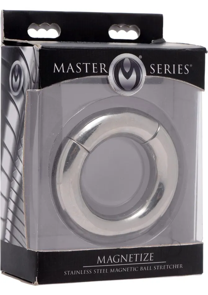 Master Series Magnetize Stainless Steel Magnetic Ball Stretcher | Master Series Male Sex Toys