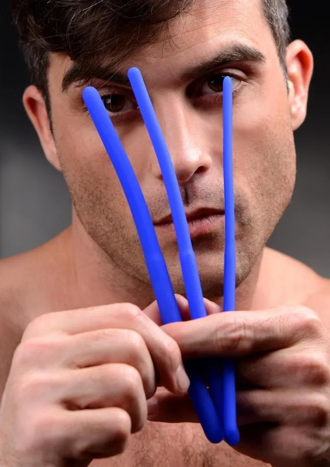 Master Series Male Sex Toys | Master Series Invasion Silicone Urethral Sound Trainer