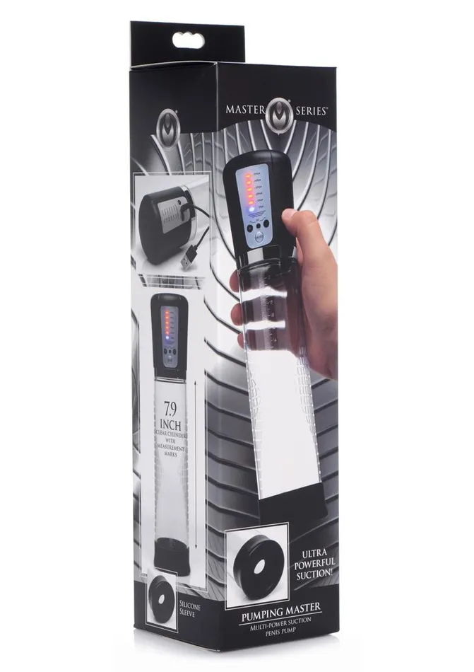 Master Series Male Sex Toys | Master Series Pumping Master Rechargeable Penis Pump